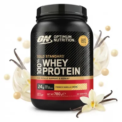 Produktbild von Optimum Nutrition 100% Whey Gold Standard (768g) French Vanilla Crème - Eiweiße - Molkenprotein-Mischung