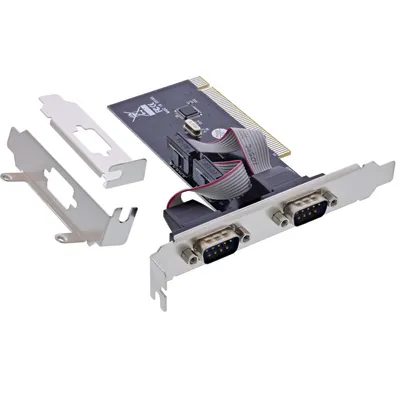 Produktbild von InLine Schnittstellenkarte, 2x 9pol seriell, PCI, PCI, Seriell, Männlich, PCI 2.2, DB9, China