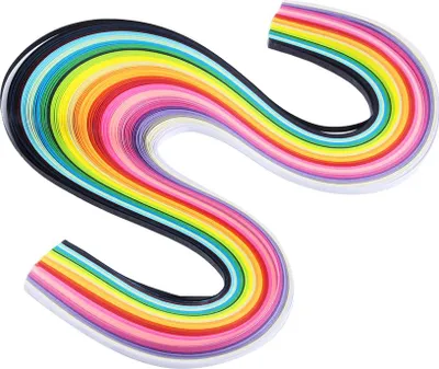Immagine prodotto di 160 strisce di carta quilling in 26 colori per fai da te, bricolage, origami, larghezza 5 mm