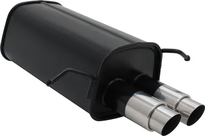 Produktbild von Novus Sport Auspuff Endschalldämpfer  2x76mm GP-Design  Mercedes C-Klasse W 203 W203K Edelstahl Endr