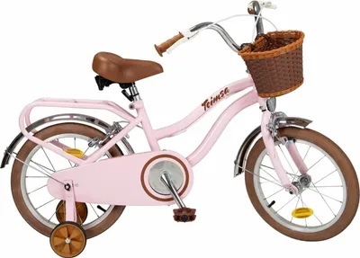 Zdjęcie produktu dla Rower dziecięcy Vintage Retro 16 cali dla dziewczynki 5-7 lat Różowy