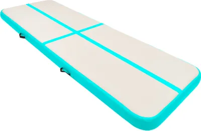 Zdjęcie produktu dla vidaXL Nadmuchiwana mata gimnastyczna z pompką 400x100x20 cm PVC Zielona