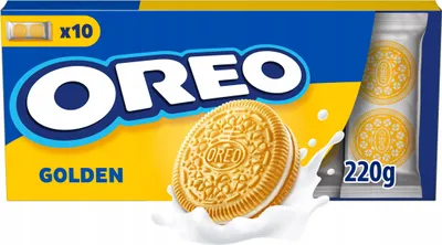 Image de Biscuits Oreo Golden croustillants à la crème vanille 220 g
