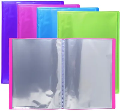 Produktbild von Exacompta Iderama Sichtmappe PP 500µ 60 Hüllen 24x32cm für DIN A4 sortiert