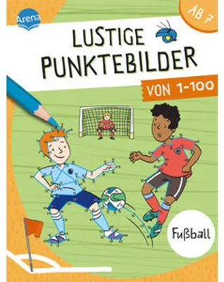 Image de Lustige Punktebilder von 1-100. Fußball