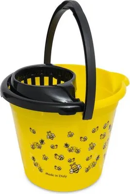 Obrázek produktu pro Kbelík Se Ždímadlem A Výlevkou 12 L Včelky