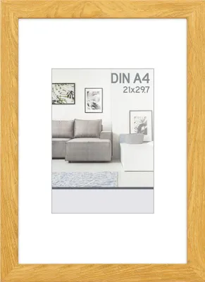 Produktbild von Livorno Holzoptik Kunststoff Bilderrahmen Wanddeko Collage Poster Bilder Foto Rahmen - Farbe: Buche | Format: 10x15