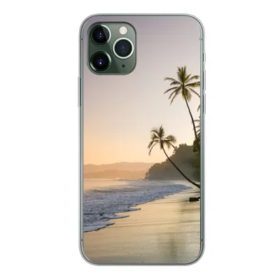 Produktbild von MuchoWow® Handyhülle Schutzhülle Hülle für iPhone 11 Pro Strand - Meer - Palme Silikon Softcase Handy Hülle - Handy