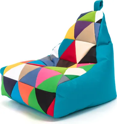 Obrázok produktu pre Ecopuf, Keiko Patchwork kreslo Outdoor, sedací vak, Nádherná Nc7, S