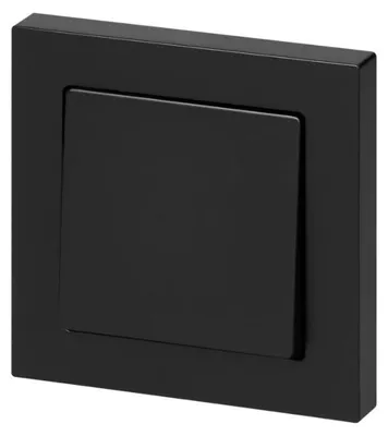 Image de Interrupteur va-et-vient simple, encastrable, 10A, 250V - Noir