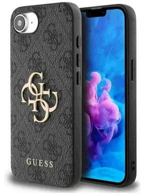 Zdjęcie produktu dla Guess 4G Big Logo - Etui do iPhone 16e (czarny)