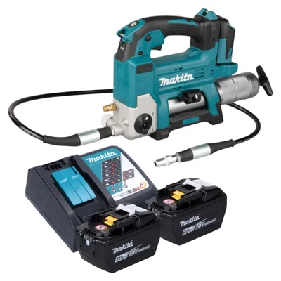 Immagine prodotto di Makita DGP 180 Z Pompa a batteria 18 V 690 bar + 2 batterie da 9,0 Ah + caricabatterie