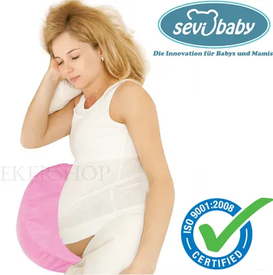 Produktbild von Sevibaby Ergonomisch Bauchstützkissen Schwangerschaftskissen Seitenschläferkissen Kissen Weiß 2-174-5