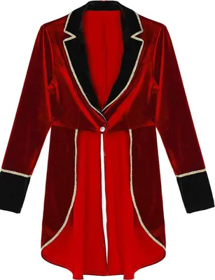 Obrázok produktu pre Dámy Gents Ringmaster veľkosť M cirkus kostým Vintage kabát Showman frak bunda sako smoking karneval Cosplay uniformy