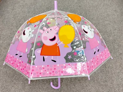 Immagine prodotto di Peppa Pig Ombrello colorato per bambini Ideale per le mani piccole Diametro 40 cm