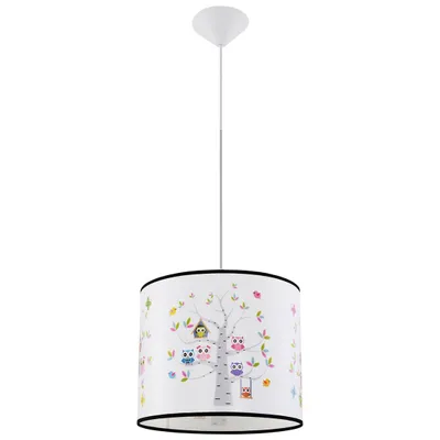 Image de Lampe suspendue OWLS 40 1xE27 15W PVC 82x40x40cm Sollux Lighting