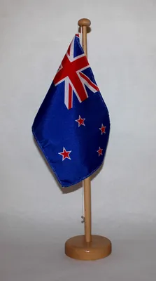 Produktbild von Tischflagge Neuseeland 25x15 cm mit Holzständer