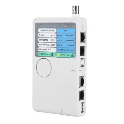 Zdjęcie produktu dla przenośny tester kabli sieciowych 4 w 1 RJ11 RJ45 USB BNC do kabli UTP STP Tracker