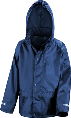 Produktbild von Result Kinder Regenjacke / Regenüberjacke BC2054 (11-12 Jahre) (Marineblau)