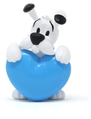 Productafbeelding van Asterix PVC-figuur, Idefix, blauw hart, 4,5 cm