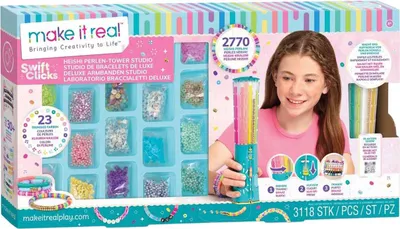 Produktbild von Make it Real MR1807, Armbänder-Bastelset für Kinder, 8 Jahr(e), Mehrfarbig