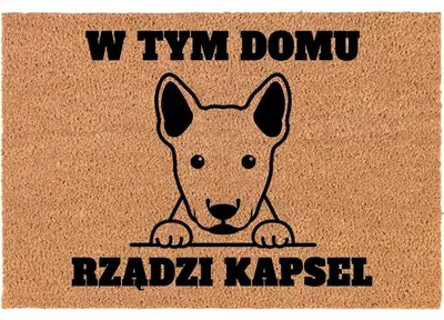 Produktbild von TabPrint Personalisierte Kokosfußmatte Haustier Name 60x40cm