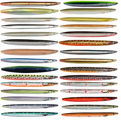 Produktbild von Savage Gear Line Thru Sandeel - Meerforellenköder, Farbe:LS Sandeel Ghost, Länge / Gewicht:11cm / 15g
