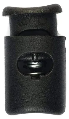 Kordelstopper 10 Stück, 6 mm Ø, Farbe Schwarz