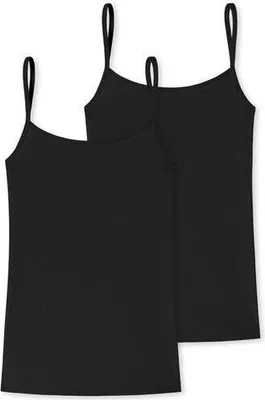 Produktbild von Schiesser Damen 2 er Pack Spaghettitop Gr. S weiss