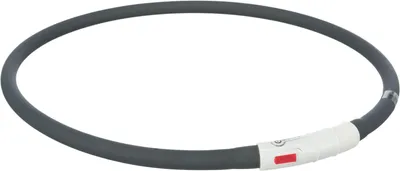 Produktbild von Trixie Flash Leuchtring USB XS-XL schwarz/rot