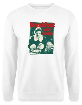 Produktbild von Spreadshirt Buddy Der Weihnachtself Breakfast With Buddy Uni Pullover, 3XL, Weiß