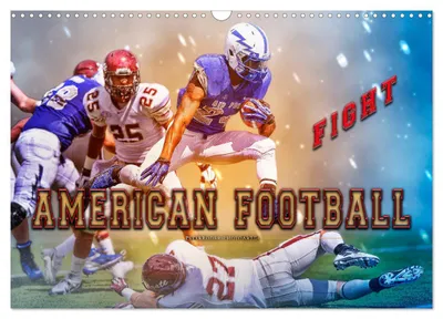 Produktbild von American Football - Fight (Wandkalender 2027 DIN A3 quer), CALVENDO Monatskalender