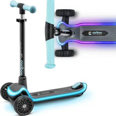 Produktbild von CARIBOO LEDSTAR Tretroller Dreirad-Kinderroller (TURQUOISE)