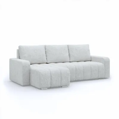 Produktbild von ABRIELLE - Ecksofa mit Schlaffunktion, Bettkastem, Komfort und Still, grau