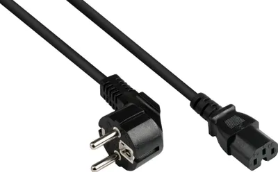 Produktbild von Good Connections Schutzkontakt-St. gew. an C15 schw. 1,8m