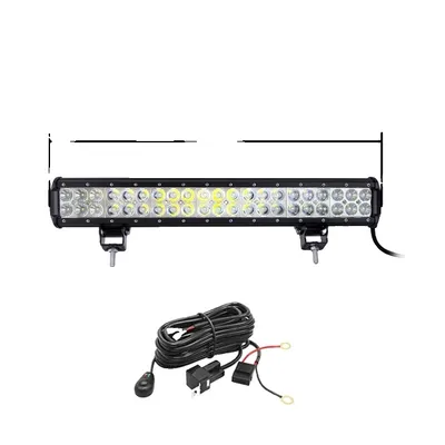 Image de Lampe de travail à LED, 126W 288W combinaison projecteur-spot, lampe tout-terrain, 20in 126W avec câble
