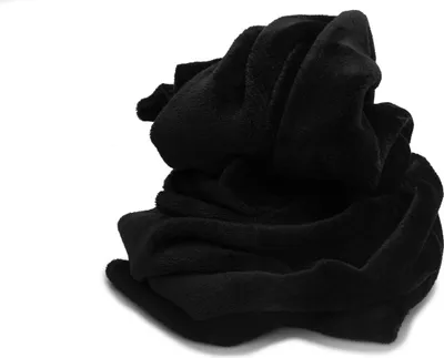 Obrázok produktu pre Minkee Plyšová hladká obojstranná Umelá kožušina čierna 50 x 160 cm