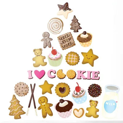 Image de Autocollants muraux, autocollants décoratifs, biscuits