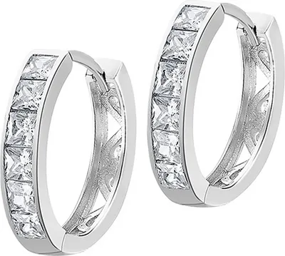 Produktbild von LOTUS Silver Zirkonia Creolen Damen 925 Sterling Silber Ohrringe LP1936-4/1 hochwertiger Marken-Schmuck ideal als Geschenkidee für Geburtstag Hochzeit inklusive Originalverpackung D2JLP1936-4-1