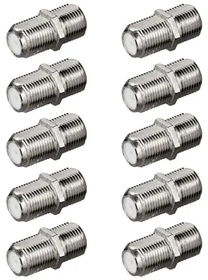 Produktbild von 10x F-Verbinder SAT Buchse/Buchse für F-Stecker Koaxial Antennenkabel