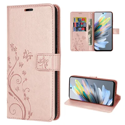 Produktbild von Hülle für ZTE Blade A75 Handy Tasche Handyhülle Hülle Schutzhülle Klapphülle Rosegold
