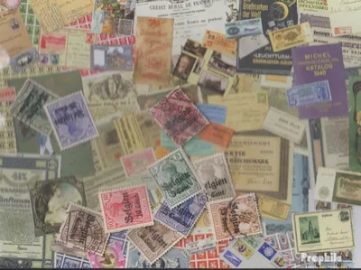 Produktbild von Briefmarken Dt. Landespost in Belgien 10 verschiedene Marken