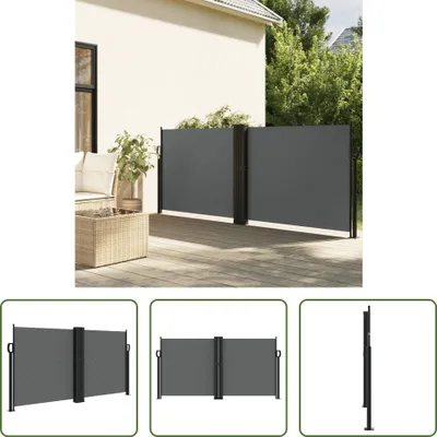 Image de The Living Store Store latéral extensible Anthracite 120x600 cm