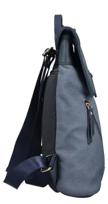 Produktbild von Rieker Damen Rucksack unifarben Cityrucksack Reißverschlüsse H1318, Farbe:Blau
