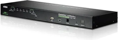 Produktbild von ATEN 1-Local/Remote Share Access 8-Port PS/2-USB VGA KVM over IP Switch, 2048 x 1536 Pixel, Ethernet/LAN, QXGA, Rack-Einbau, 9,5 W, 1U
