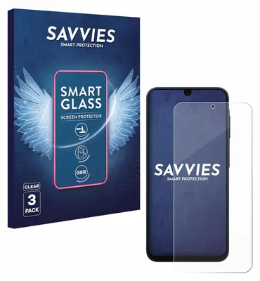 Produktbild von 3x Savvies Schutzglas Folie für Samsung Galaxy A17 5G 9H Panzer Schutzfolie Glas Displayschutz klar transparent