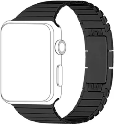 Produktbild von topp Metall Armband für Apple Watch 42mm, schwarz