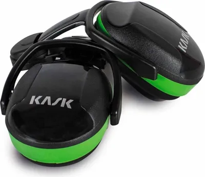 Zdjęcie produktu dla Nauszniki przeciwhałasowe Kask, ochrona słuchu, SC1, zielono-czarne, SNR < 26 dB, do mocowania na hełmie, EN 352