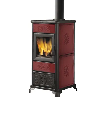 Immagine prodotto di Stufa a legna Decor Evo EK di Edilkamin - colore Bordeaux
