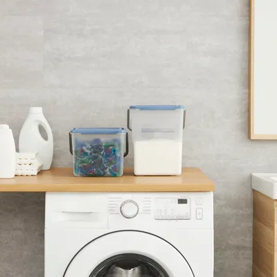 Produktbild von Rotho Waschmittelbehälter Basic 9 L/5 kg horizon blue